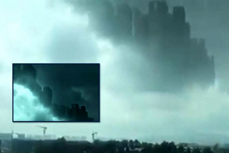 Nel cielo sopra la Cina notato di nuovo il cronometro