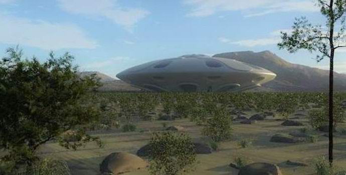 In Nevada, i militari hanno trasportato un UFO su un camion