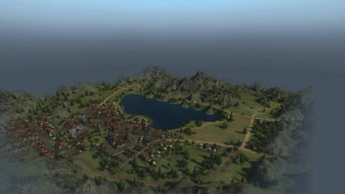 Questo è Lakesville. Ci sono laghi, foreste e montagne nelle vicinanze. Grandi piedi possono essere trovati qui.