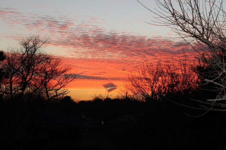 In serata il cielo sopra la California notato