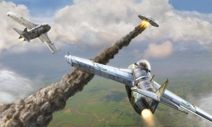 Gli aerei militari non possono competere con veicoli alieni