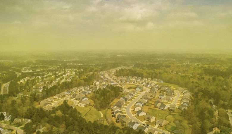 L'aria nella Carolina del Nord ha un fantastico colore verde.