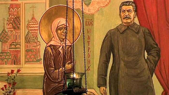 Incontro di Stalin e Santa Matrona di Mosca