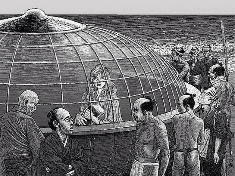 I pescatori giapponesi all'inizio del diciannovesimo secolo non conoscevano i movimenti del tempo