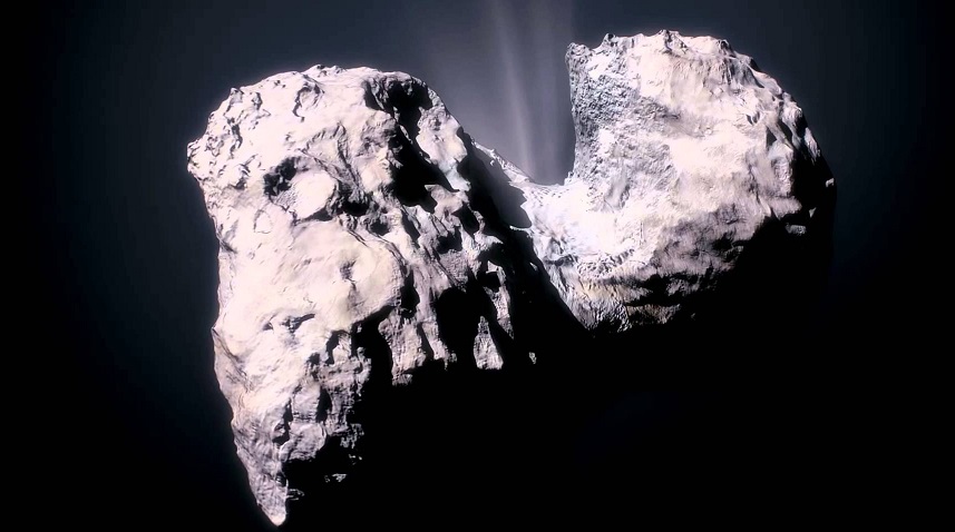 È stato rilevato un oggetto non identificato, decollando dalla cometa Churyumov-Gerasimenko