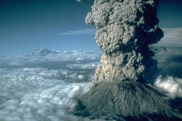 Foto del vulcano Caldera di Yellowstone, che può esplodere in qualsiasi momento.