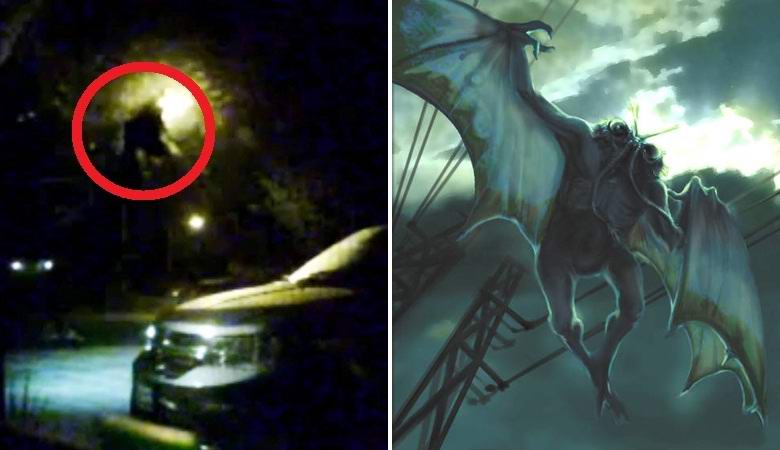 Un'ombra misteriosa è volata contro un lampione