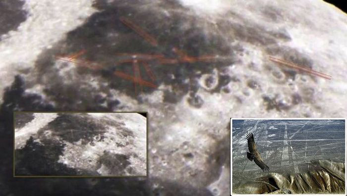 Misteriose linee di Nazca scoperte sulla luna