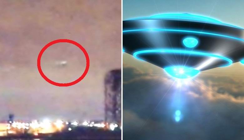 UFO misterioso notato in onda notizie