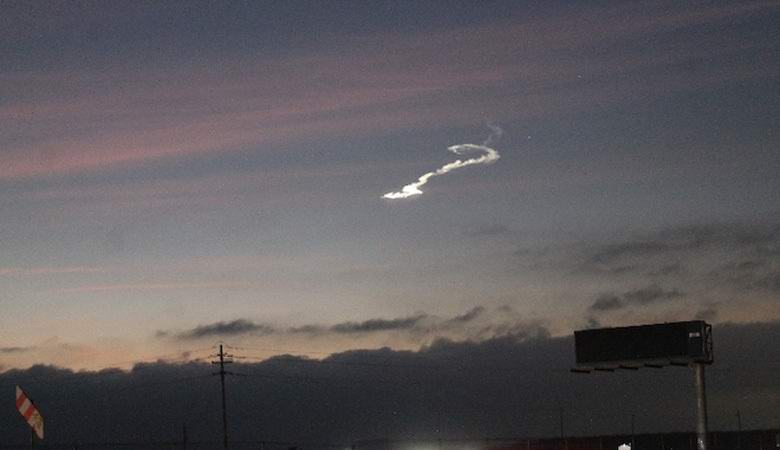 Un oggetto misterioso nel cielo sopra la California