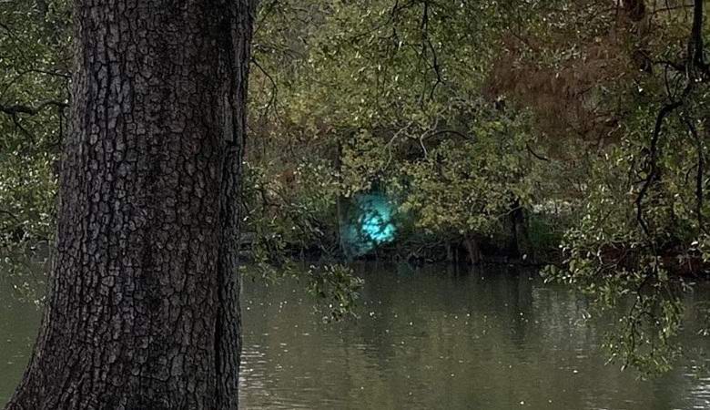 Un bagliore misterioso catturato nel parco di New Orleans