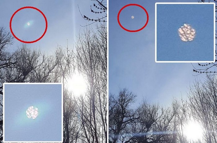 La donna vide una strana sfera luminosa