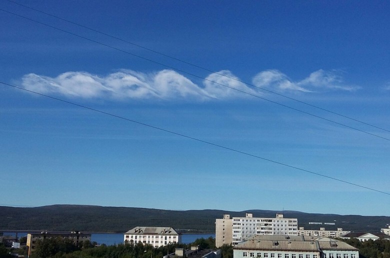 Le nuvole spettacolari hanno sorpreso gli abitanti di Murmansk